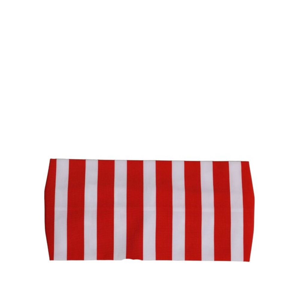 Dolce & Gabbana Red White Stripes Nylon Head Wrap One Size Women's Headband